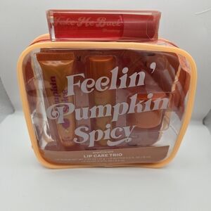 Feelin’ Pumpkin Spicy Lip Care Trio + Bonus Gloss** 🍂✨